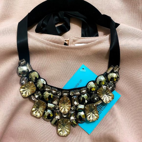 Jada Shift dress by Ellen Negoshian in Blush with Necklace NWT - XS - Picture 6 of 7